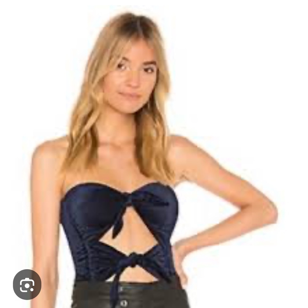Privacy Please gorgeous, blue velvet corduroy bodysuit